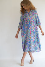 Load image into Gallery viewer, Riley shirt dress - paisley blue