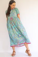 Load image into Gallery viewer, Luna dress - turquoise paisley