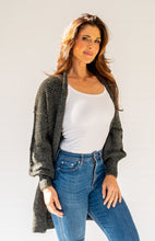 Load image into Gallery viewer, Esther long cardigan - black