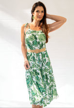 Load image into Gallery viewer, Greenery pleated dress