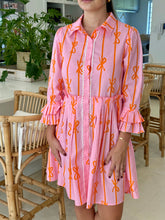 Load image into Gallery viewer, Buttons & bows dress