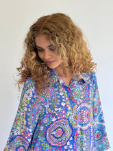 Load image into Gallery viewer, Riley shirt dress - paisley blue