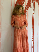 Load image into Gallery viewer, Arya dress - terracotta vines