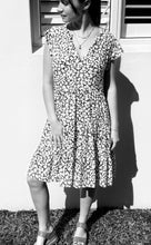 Load image into Gallery viewer, Sophia dress ditsy black & white