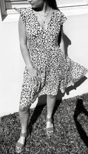 Load image into Gallery viewer, Sophia dress ditsy black & white