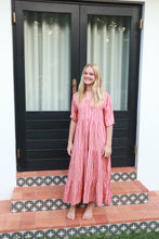 Load image into Gallery viewer, Arya dress - terracotta vines