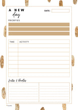 Load image into Gallery viewer, Daily planner gold drops A5
