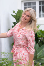 Load image into Gallery viewer, Ella dress - pink red polka
