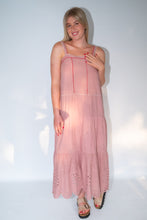 Load image into Gallery viewer, Mila anglaise dusty pink strappy dress
