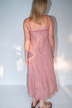 Load image into Gallery viewer, Mila anglaise dusty pink strappy dress
