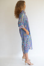 Load image into Gallery viewer, Riley shirt dress - paisley blue
