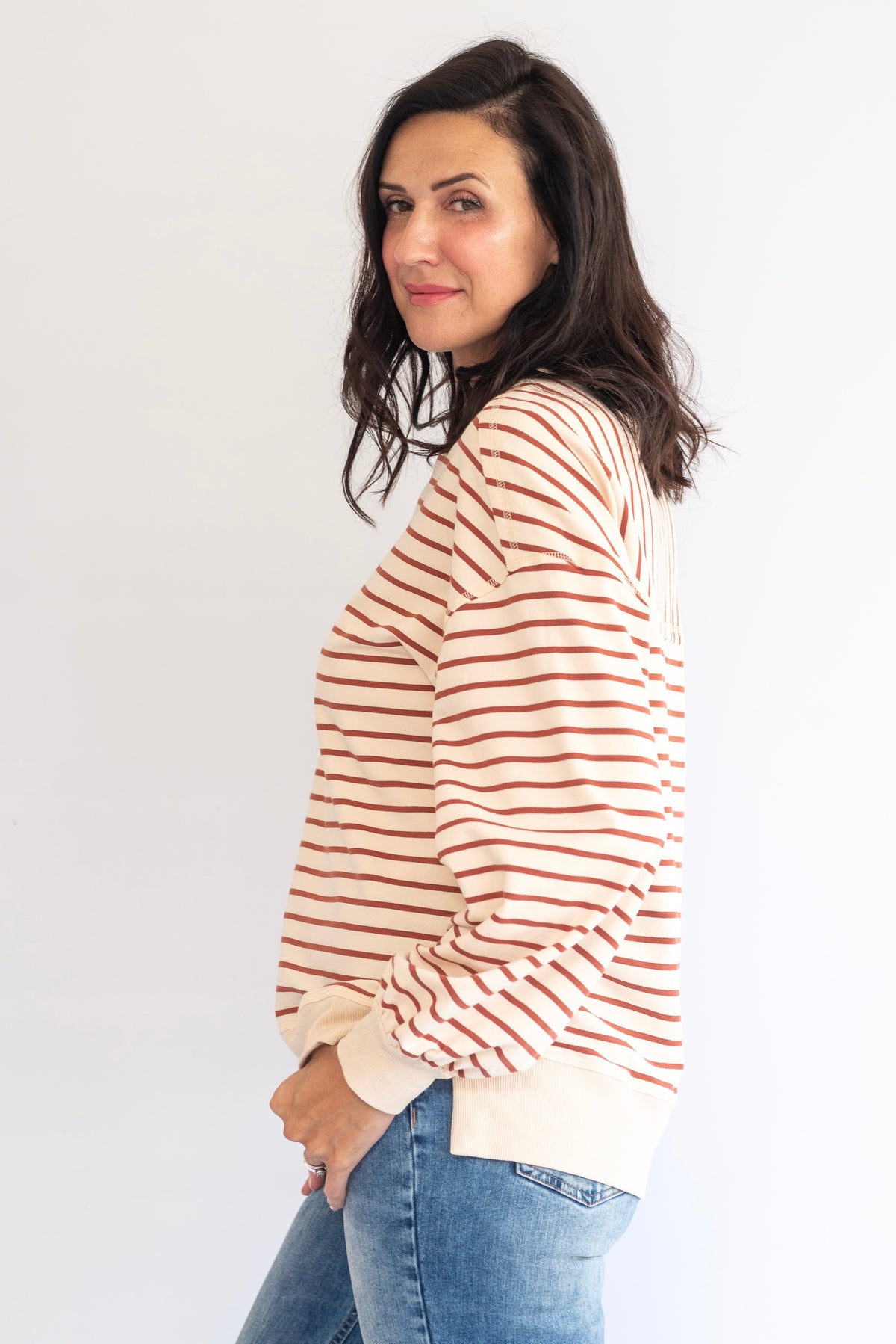 Mika sweatshirt - chocolate sand