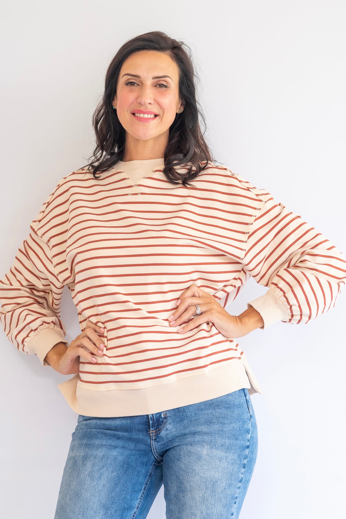 Mika sweatshirt - chocolate sand