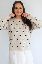 Load image into Gallery viewer, Coco dot cardigan - light stone/grey
