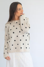 Load image into Gallery viewer, Coco dot cardigan - light stone/grey
