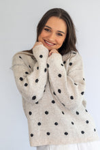 Load image into Gallery viewer, Coco dot cardigan - light stone/grey
