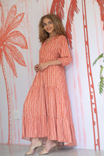 Load image into Gallery viewer, Arya dress - terracotta vines
