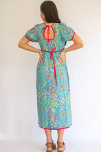 Load image into Gallery viewer, Luna dress - turquoise paisley
