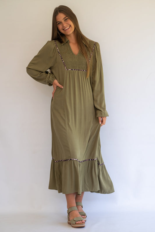 Amara dress - olive