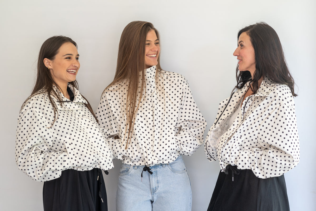 Ella rain jacket - polka
