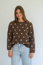 Load image into Gallery viewer, Coco dot cardigan - chocolate
