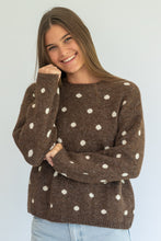 Load image into Gallery viewer, Coco dot cardigan - chocolate

