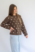 Load image into Gallery viewer, Coco dot cardigan - chocolate

