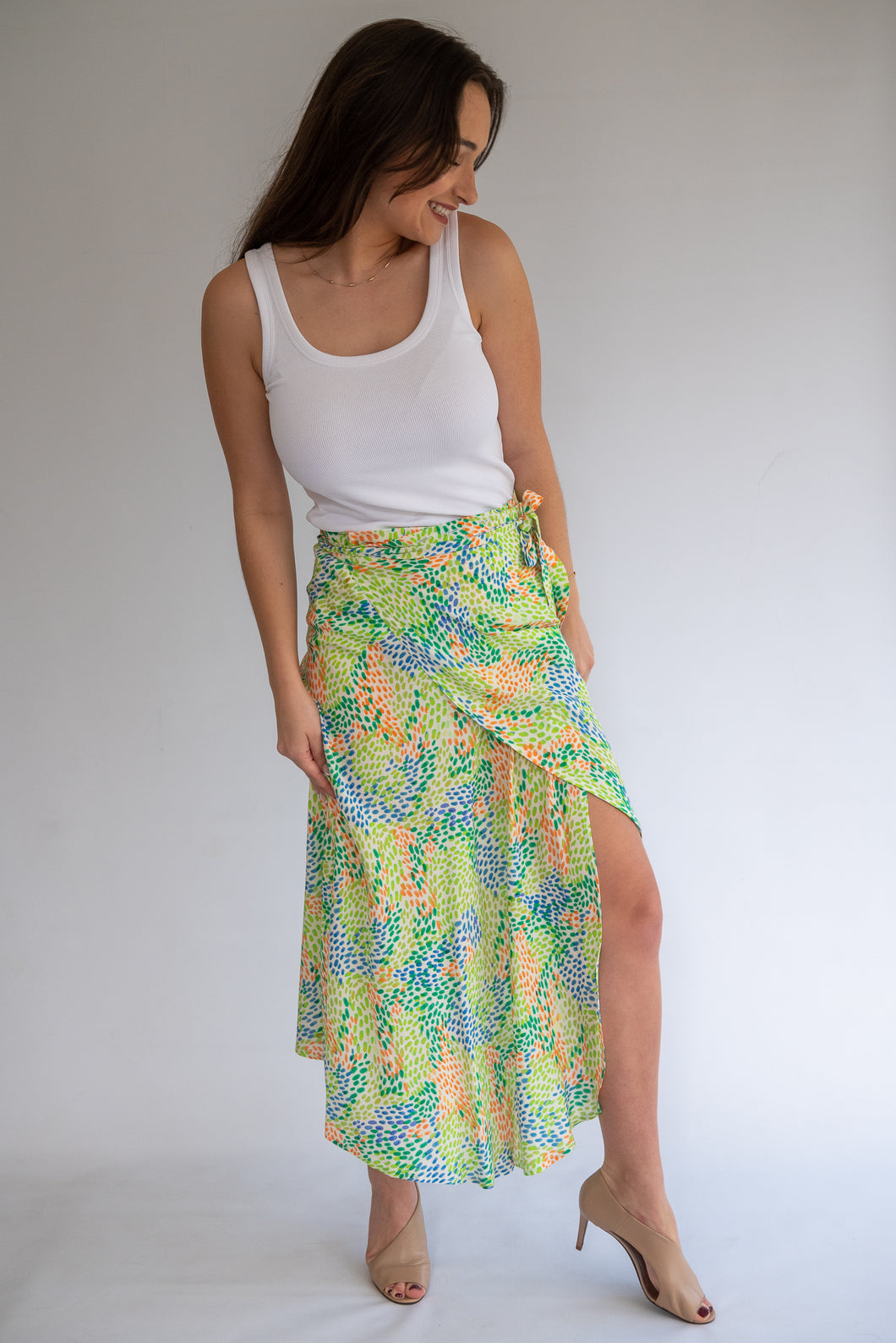Arya wrap skirt - (gone dotty & tropical colour available)