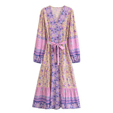 Load image into Gallery viewer, Indigo boho dress
