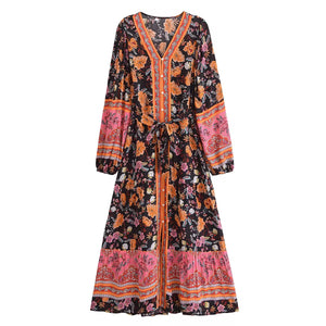 August boho dress