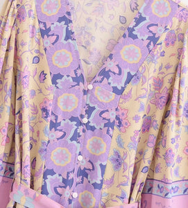 Indigo boho dress
