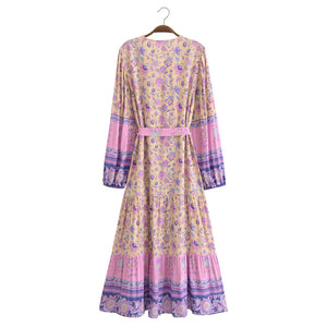 Indigo boho dress