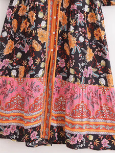 August boho dress