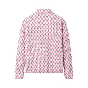 Blushing quilted jacket (reversible)