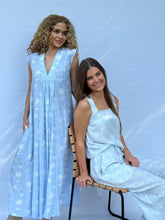 Load image into Gallery viewer, Ava dress - sky blue palm

