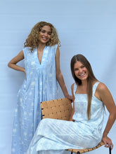 Load image into Gallery viewer, Ava dress - sky blue palm
