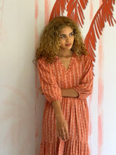 Load image into Gallery viewer, Arya dress - terracotta vines
