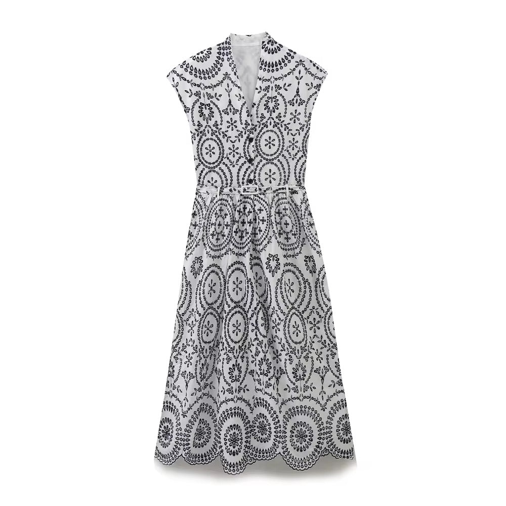 Bella embroidered dress