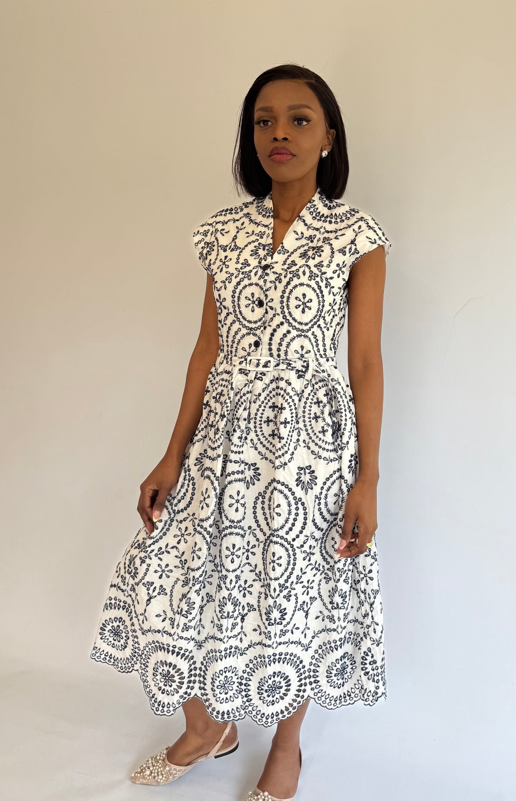 Bella embroidered dress