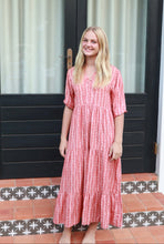 Load image into Gallery viewer, Arya dress - terracotta vines
