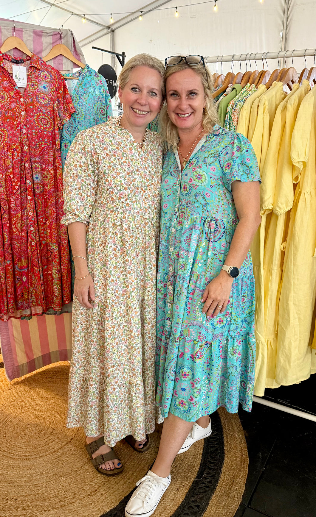 Candy dress -turquoise paisley