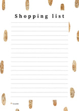 Load image into Gallery viewer, Shopping list gold drop
